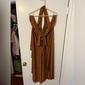 Rich brown Sandsea Infinity Dress